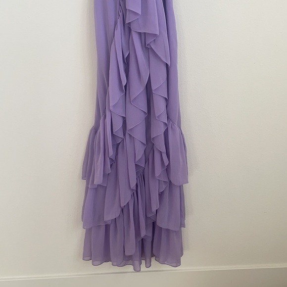 Misa Los Angeles Liliac Ilune Wrap dress ruffle tiered sleeveless midi S NWT - Picture 5 of 12